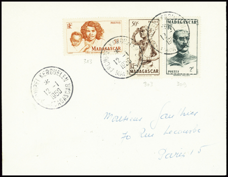 Madagascar n° 303 + 309 + 313 obl CAD "Archipel Ke