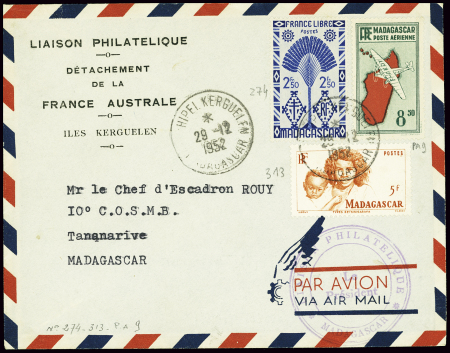 Madagascar n°274 + 313 + PA9 (Vercors). TB