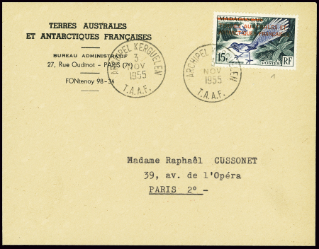 TAAF n°1 obl CAD "Archipel Kerguelen TAAF" (3 nov 