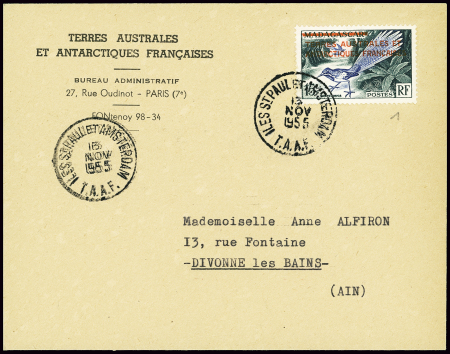 TAAF n°1 obl CAD "Iles St Paul et Amsterdam TAAF (