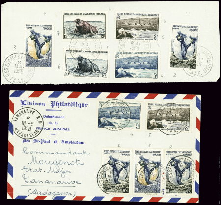 3 lettres et 1 fragment AFF de la série des TAAF n