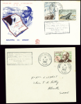7 lettres avec cachet rect de la mission d'install