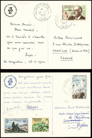 TAAF n°13A + 11 + 13C obl Kerguelen (2.2.1963) sur