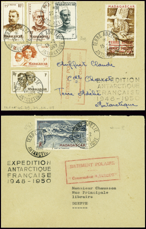 Madagascar n°306 + 309 + 313 + 315 + 318 + TAAF PA