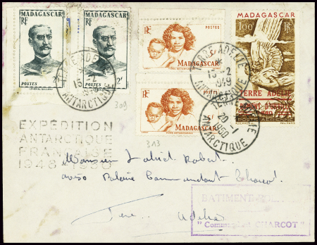 Madagascar n°309, 2 mpièces + 313, 2 pièces + TAAF