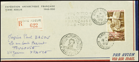 TAAF PA n°1 obl Terre Adélie (15.2.1949 et 20.1.19