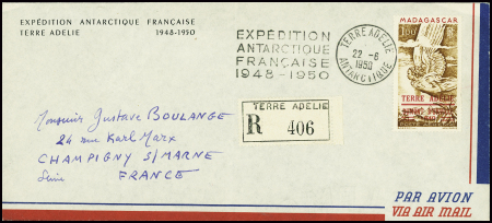 TAAF PA n°1 obl Terre Adélie (22.6.1950 - Midwinte