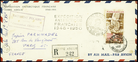 TAAF PA n°1 obl Terre Adélie (20.1.1950 seul) sur 