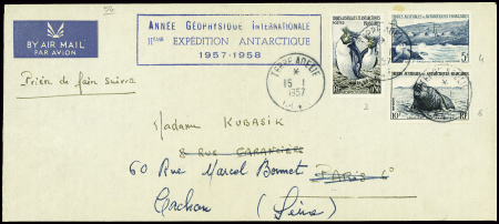 TAAF n° 2+ 4 + 4 + 6 obl CAD "Terre Adélie TAAF" (