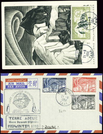 TAAF PA n°2 obl Terre Adélie (21.6.1958 - Midwinte