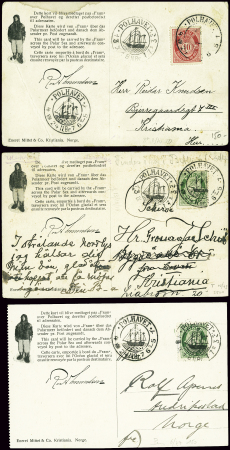 Pole Nord. 6 plis dont 3 obl illustrées du Fram "P