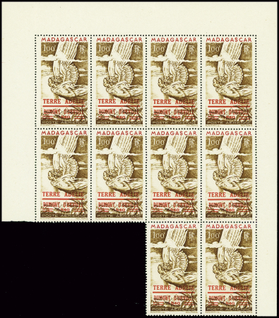 TAAF PA n°1 neuf ** en bloc de 10 (Y&T 500€) + éti