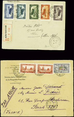 3 lettres par avion Maroc France (1926 - 1927 - 19