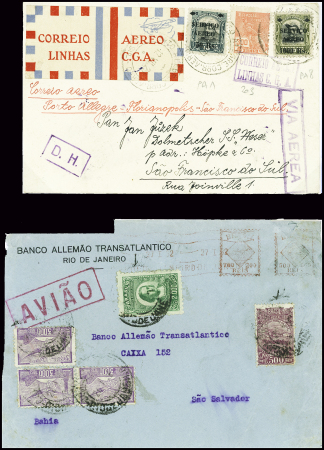 4 lettres des lignes inétrieurs du Brésil (1930 - 