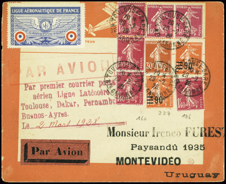 N°160 + 227, 2 ^pièces + 196, 7 pièces obl Toulous