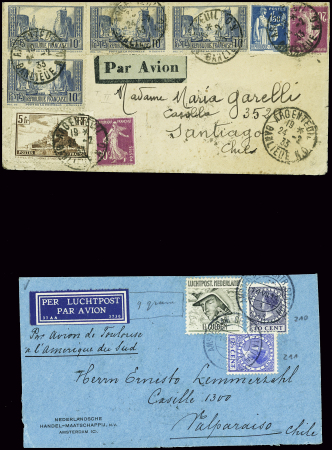 Chili - 2 lettres : n°281 + 288 + 190 + 260 + 261,