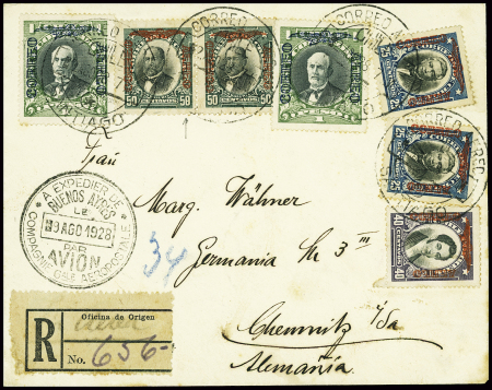 Chili - Europe - 2 lettres dont l'une grand format