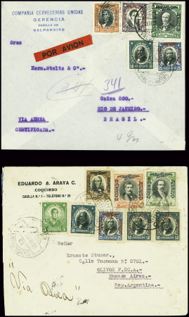 3 lettres du Chili pour l'Argentine (1931 - 269ème