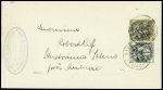 N°157 + 107 obl Ribeauville Haut Rhin (1922) sur b