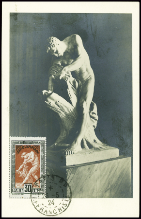 N°185 obl CAD "Paris RP affranchissements" (23.5.2