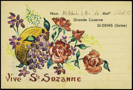 CPFM bistre d'un interné à la Grande Caserne de Sa