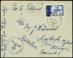 France n°565, 1F20 + 8F80 bleu Legion tricolore ob