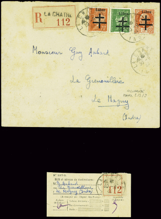 Libération Aigurande n°2 + 3 + 9 obl La Châtre (30