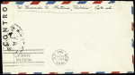 Env entier postal 6c orange USA avec petite surcha