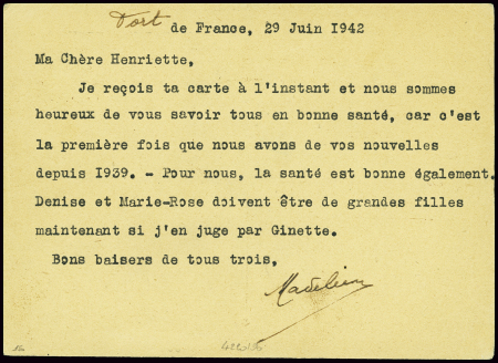 Entier CP interzones "Prix de vente 90 centimes" d