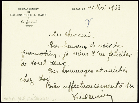 Carte souple à en-tête de l'aéronautique du Maroc 