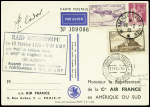 N°289 + 260 + PA7 obl CAD "Marseille gare avion" (