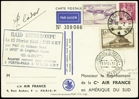 N°289 + 260 + PA7 obl CAD "Marseille gare avion" (