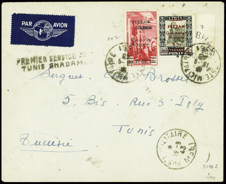 N°7 + PA2 obl "Poste militaire n°561" (19.9.43) su