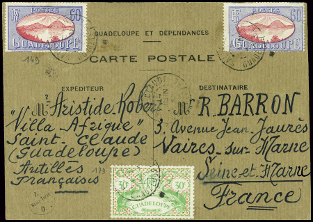 N°149, 2 pièces + n°179 obl Saint Claude (1945) su