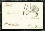 Env de deuil avec marque d'échange "GB 2F" + taxe 