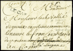 Lettre de Bordeaux pour Le Cap réexpédiée à Léogan