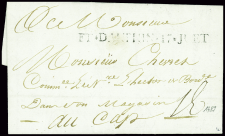 Lettre avec MP "FT Dauphin 17 Juet" (1789 - Jamet 
