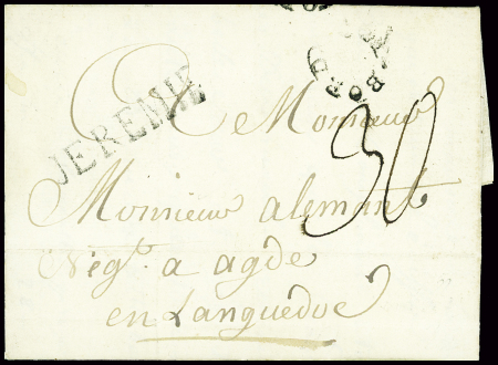 MP "Jérémie" (Jamet n°3) + marque d'entrée ronde "