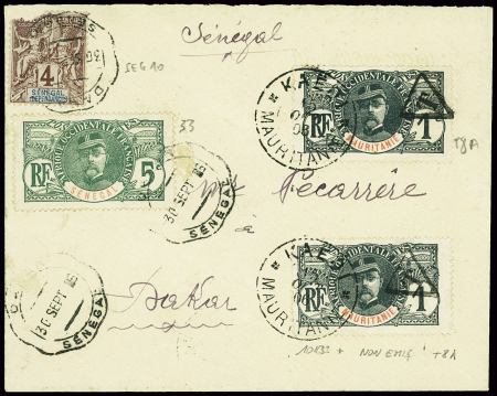 N°10 (def) + n°33 obl CAD ondulé type télégraphiqu