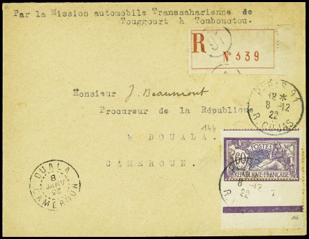 France n°144 60c Merson, obl Paris 91 R. Cujas (8.