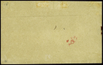 Lettre avec CAD de Tunis (1896) pour Tebarka avec 