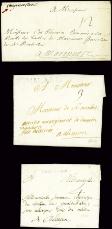 Rémalard : 10 lettres dont L1 (1724, ind 20), L2 (