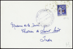 FM n°9 obl Capbreton Landes (1944) sur lettre avec