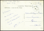 CP en franchise d'Auch Gers (1944) avec cachet ble