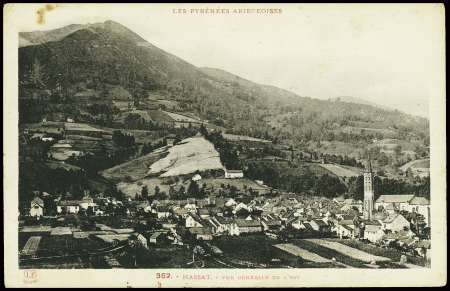 CP en franchise avec CAD "Seix Ariège" (30.12.44) 