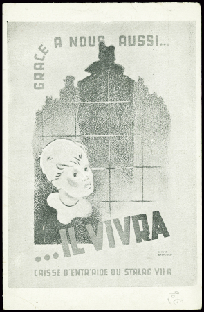 Entier CP illustré du stalag VIIA : Grâce à nous a