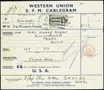 N°611 25F Chenonceaux, obl grand CAD "US army post