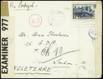 N°490 obl de Marseille RP (1941) sur lettre pour u