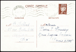 Entier CP 1F20 Pétain obm mec "Monaco Condamine PR