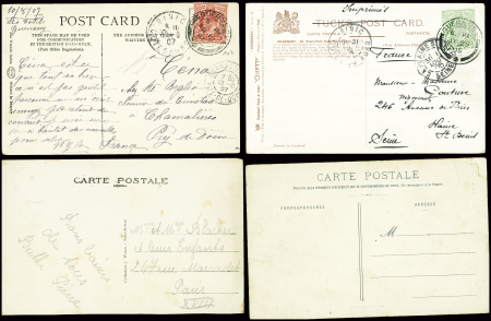 2 CP AFF respectivement GB n°106 et n°107 obl Guer